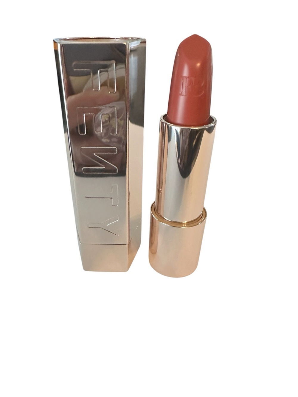 Fenty Beauty Satin Lipstick in Warm Rose Brown
